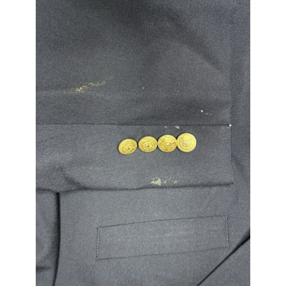 Vintage‎ Polo University Club by Ralph Lauren Blazer Men's 44R Wool Gold Button